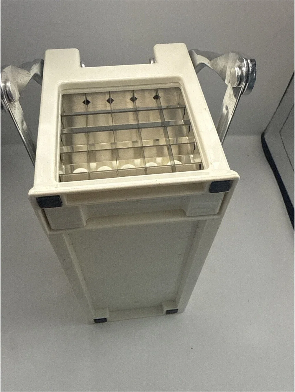 Vintage Progressive French Fry Machine Potato Cutter Slicer White